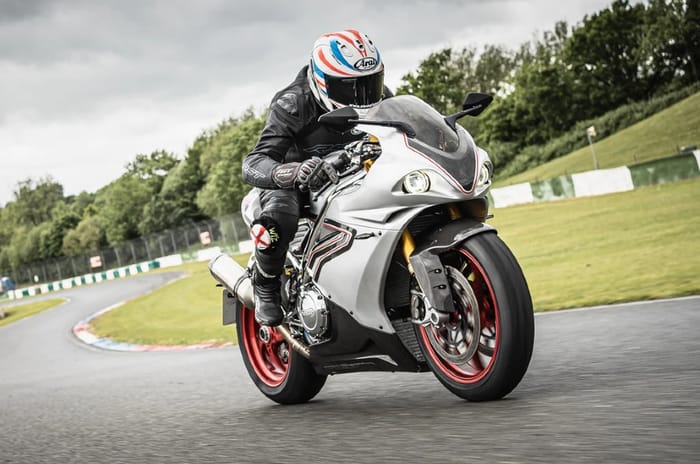 Norton V4SV on track.
